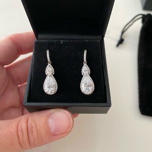 Crystal teardrop earrings